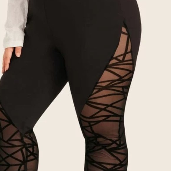 ✨Host Pick✨Black Mesh Leggings in XS, M, L, and XL - Picture 4 of 4